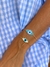 Pulseira de olho grego Miyuki com cílios -  Verão no Rio | acessórios artesanais e semijoias