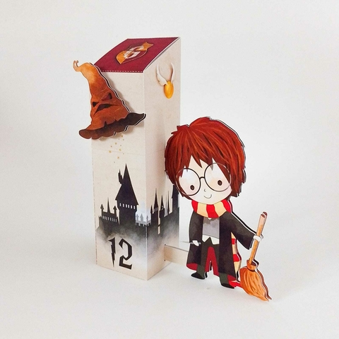 ARQUIVO DIGITAL DE CORTE CAMADAS CAIXA ALTA INCLINADA HARRY POTTER GRIFINÓRIA
