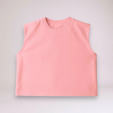 REMERA CROP SIN MANGAS ROSA 2001 BA - comprar online