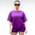 REMERA OVERSIZE VIOLETA LARA BA - Denim Baires