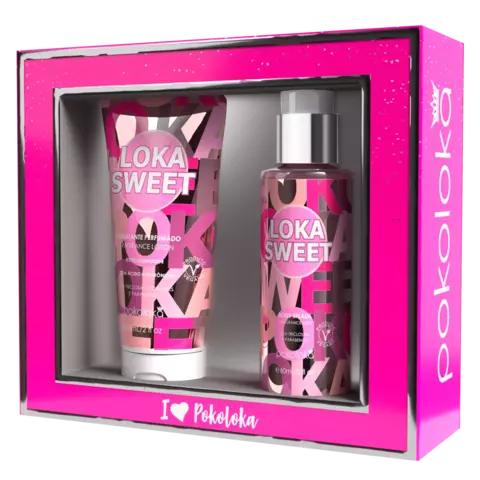 KIT LOKA SWEET BODY SPLASH 60ML + HIDRATANTE 60ML - POKOLOKA