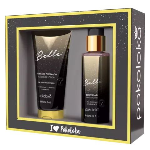 KIT BELLE BODY SPLASH 60ML + HIDRATANTE 60ML - POKOLOKA