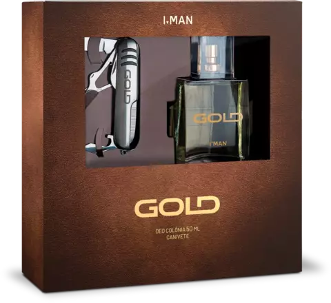 KIT GOLD DEO COLONIA + CANIVETE