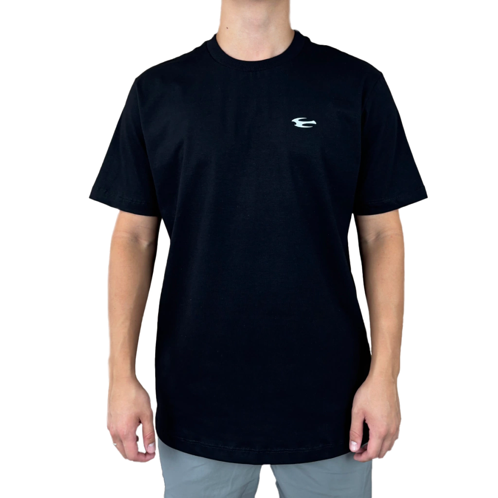 Camiseta Básica Masculina Preta – Algodão Sustentável