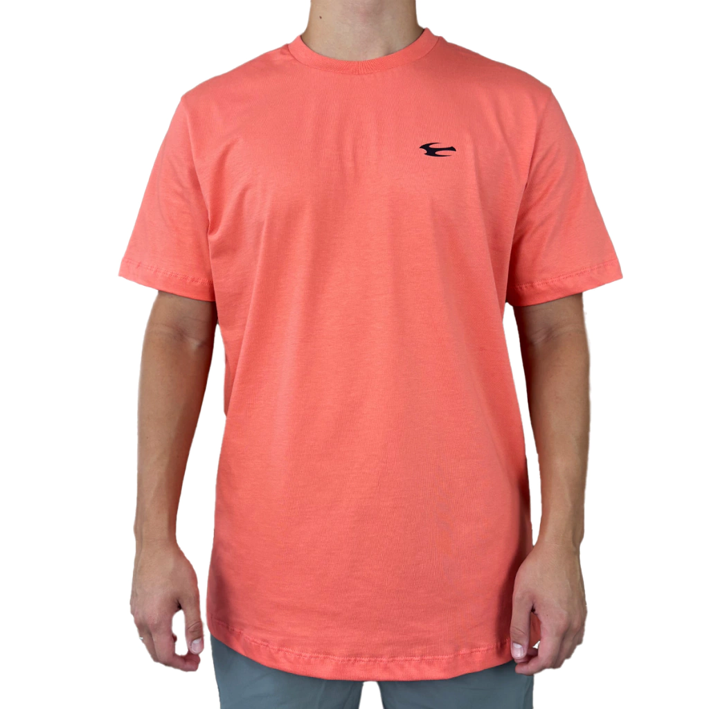 Camiseta Básica Masculina Salmão – Algodão Sustentável
