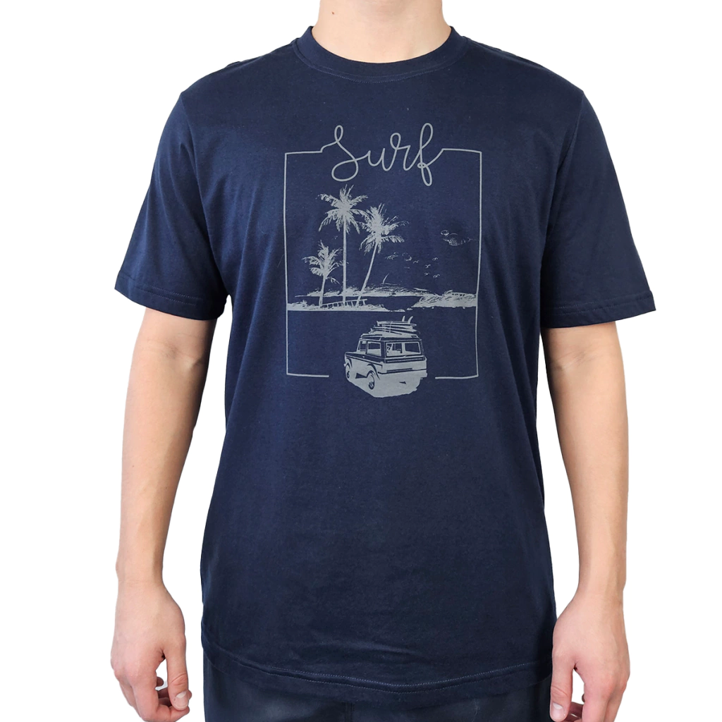 Camiseta Masculina Estampa Summer | 100% Algodão | Conforto e Estilo | Ethical