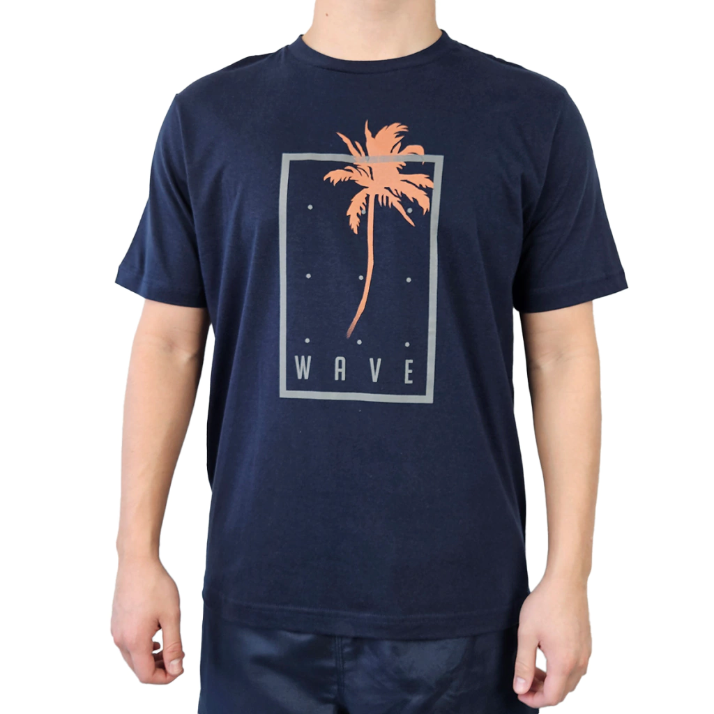 Camiseta Masculina Estampa Wave | 100% Algodão | Conforto e Estilo | Ethical