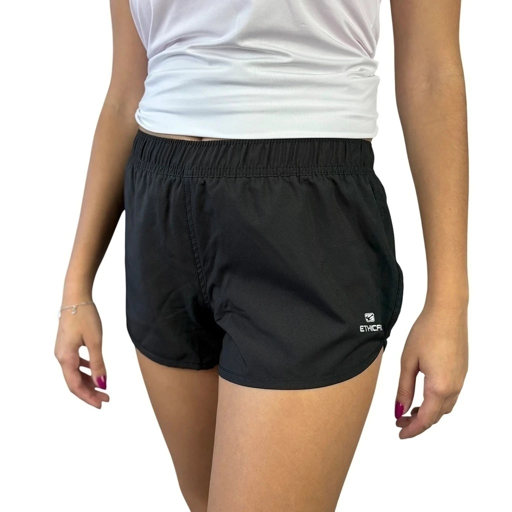 Short Feminino Elastic Preto | Conforto e Estilo