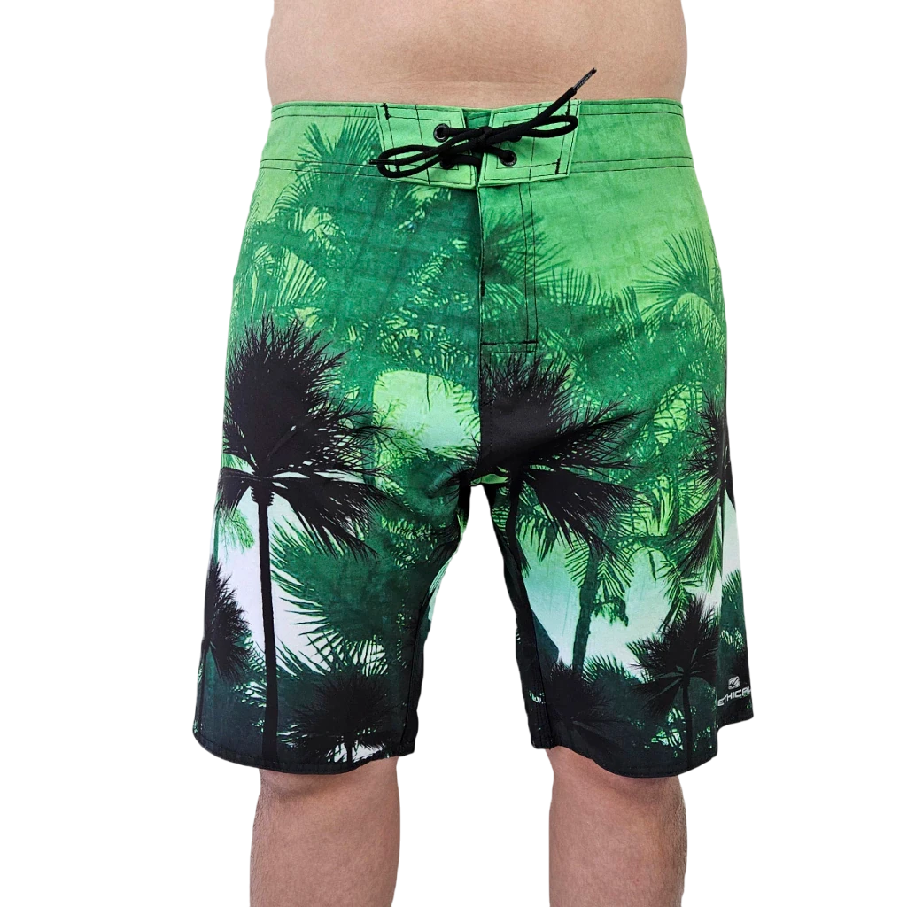 Bermuda Surf Masculina Estampa Breeze Nature Verde | Conforto e Estilo | Ethical