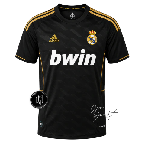 Camisa Real Madrid Retrô 11/12 Di Maria #22 - Torcedor Adidas Masculina - Preta
