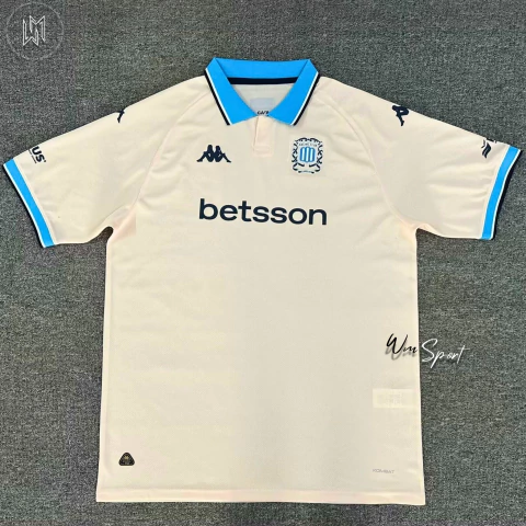 Camisa Racing Club III 25/26 - Torcedor Kappa Masculina - Creme (PRONTA-ENTREGA) - comprar online