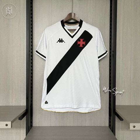 Camisa Vasco da Gama I 25/26 - Torcedor Kappa Masculina - Branca (PRONTA-ENTREGA)