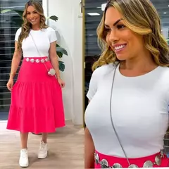 BLUSA BASICA GOLA REDONDA 0674 na internet