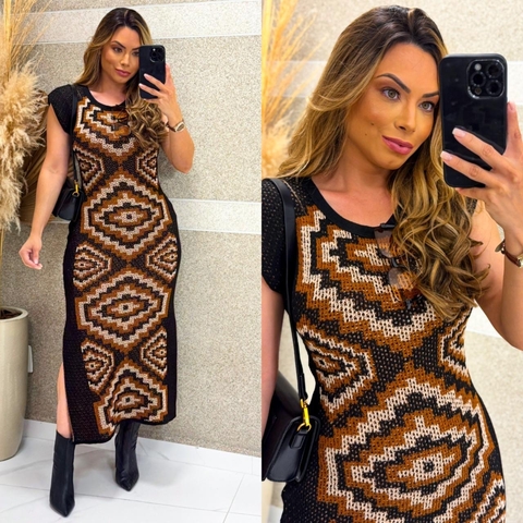 VESTIDO TRICÔ PÂMELA 0680 - comprar online