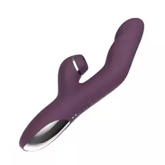 Vibrador Ponto G com Sugador Recarregável