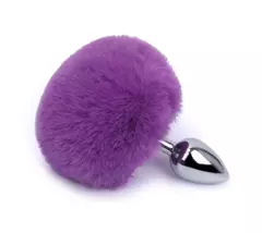 Plug P com Pompom Roxo - comprar online