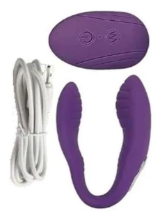 Vibrador de Casal Recarregável Roxo - comprar online