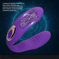 Vibrador de Casal Recarregável Roxo - comprar online