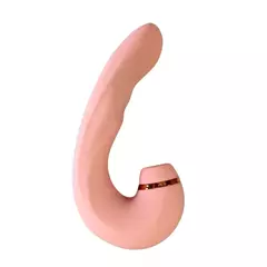 Vibrador 3 em 1 Bege Recarregável