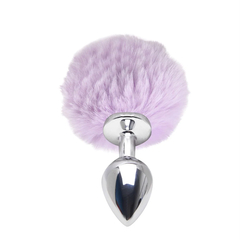 Plug M com PomPom Lilás - Srta Luxúria 