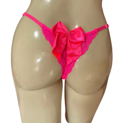 Calcinha Sexy Laço Rosa Neon TAM único na internet