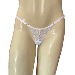 Calcinha Sexy Laço Branca TAM único - Srta Luxúria 