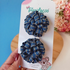 Pompom na Fita Jeans - P - comprar online