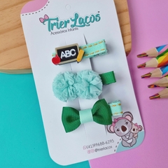 Hair Clip Lousa ABC - Escolar (3 peças) - comprar online
