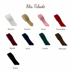 Lacinhos para Colar - Laço Olivia com Pontas (Veludo) - Unidade - Trier Laços - Curitiba/PR | Acessórios de cabelo para crianças de todas as idades