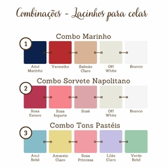 Kit com 5 Lacinhos para Colar - Laço Julia - loja online