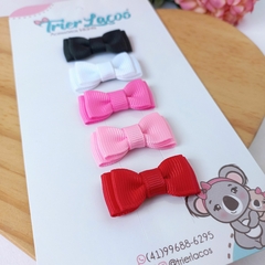 Kit com 5 Lacinhos para Colar - Laço Gravatinha Duplo - loja online