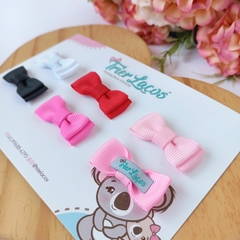 Imagem do Kit com 5 Lacinhos para Colar - Laço Gravatinha Duplo