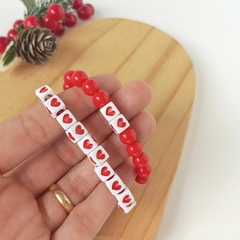 Pulseira Coração Vermelho - Kit com 2 unidades - comprar online