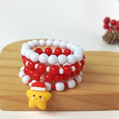 Pulseira Estrelinha de Natal - Kit com 4 unidades