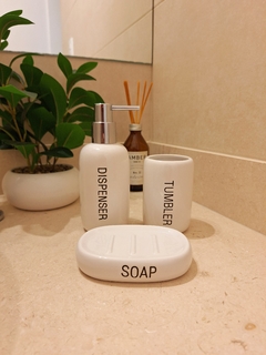 Set de baño blanco