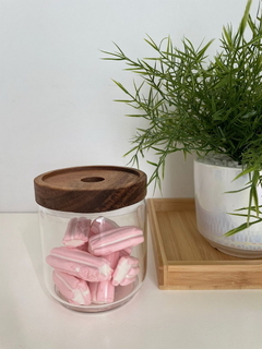 Frasco tapa de madera