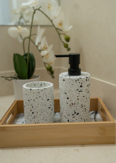 Set de baño terrazo