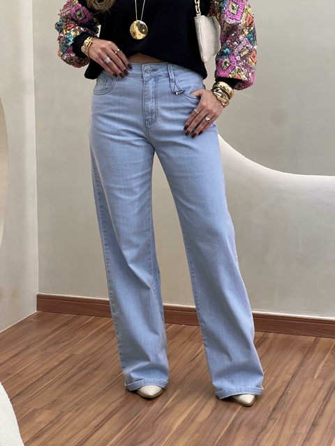 Calça Wide Leg Jeans