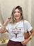 T Shirt- Marcela ‘ Marrom e Branca’ - comprar online