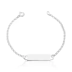 Pulseira chapa personalizada infantil