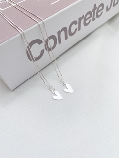 Colar coracao chapinha - comprar online