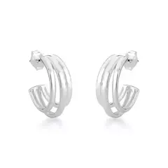 Argola tres fios prata 925 - comprar online
