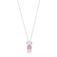 Colar menina rosa claro