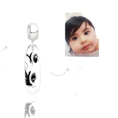 Berloque personalizado olhar oval