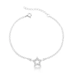 Pulseira estrela cravejada