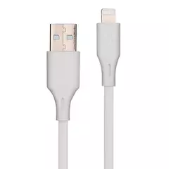 Cables USB - USB A, Lightning, 1 m, Blanco. VORAGO CAB-L01W