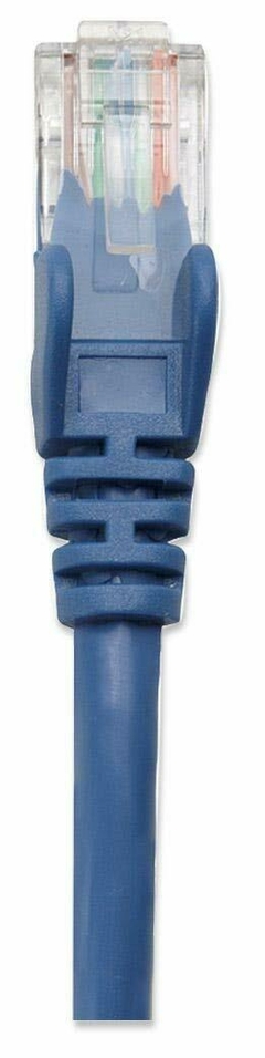 Cable Ponchado UTP Conexión de Red, 0.5 m, Azul (Blue), Intellinet Cat5E - comprar en línea