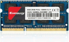 Memoria RAM Kuesuny 8GB, DDR3L, 1600MHz CL11, 1.35V SODIMM, LAPTOP