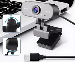 Cámara Web Full Hd, Usb, Con Micrófono
