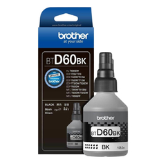 Botella De Tinta Brother D60bk Negro, Rendimiento 6500 Paginas, 108ml
